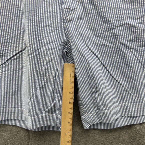 Polo Ralph Lauren Shorts Men 40 Blue Chino Flat Front Stretch Classic Seersucker - Picture 6 of 11